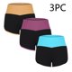 thumbnail image 2 of Mujeres Pantalones Cortos Casual, 3 Piezas Elástico de la Cintura Patchwork Pantalones Cortos Conjunto Hecho de Poliéster Cómodo para Toda la Temporada de Salida, Pantalones Cortos de Verano para las, 2 of 9