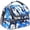 Blue Camo, variant on GYEUKHAM Double Decker Cooler Insulated Lunch Bag Large Tote for Boys, Girls, Men, Women, With Adjustable Strap,Black