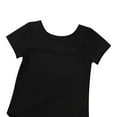 thumbnail image 5 of YONGHS Kids Girls Ballet Dance Dress Gymnastics Leotard with Waistband Chiffon Tutu Skirt Black 10-12, 5 of 7