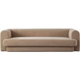 thumbnail image 3 of Diamond Sofa FORMSOCA Form Performance Velvet Sofa with Two Accent Pillow Balls, Camel, 3 of 7