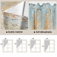 thumbnail image 3 of Orange Blue Vintage Kitchen Window Curtains, Swag Curtains Valance for Bedroom Living Room Bathroom, Modern Abstract Art Oil Paiting Rod Pocket Window Treatment Curtain Block Drapes 2 Panels 28"x36", 3 of 9