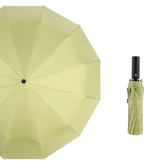 Paraguas plegable totalmente automático para todo tipo de clima, ligero, con protección solar y sombrilla, para mujer, UPF50+, portátil, resistente al viento, mini, plegable en cinco partes.