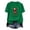 Green 2, variant on Fancifize Women's Christmas Graphic T Shirts Crewneck Short Sleeve Xmas Print Tee Cute Trendy Holiday Tops,Green