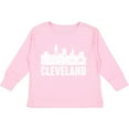 thumbnail image 3 of Inktastic Cleveland Skyline Grunge Boys or Girls Long Sleeve Toddler T-Shirt, 3 of 5