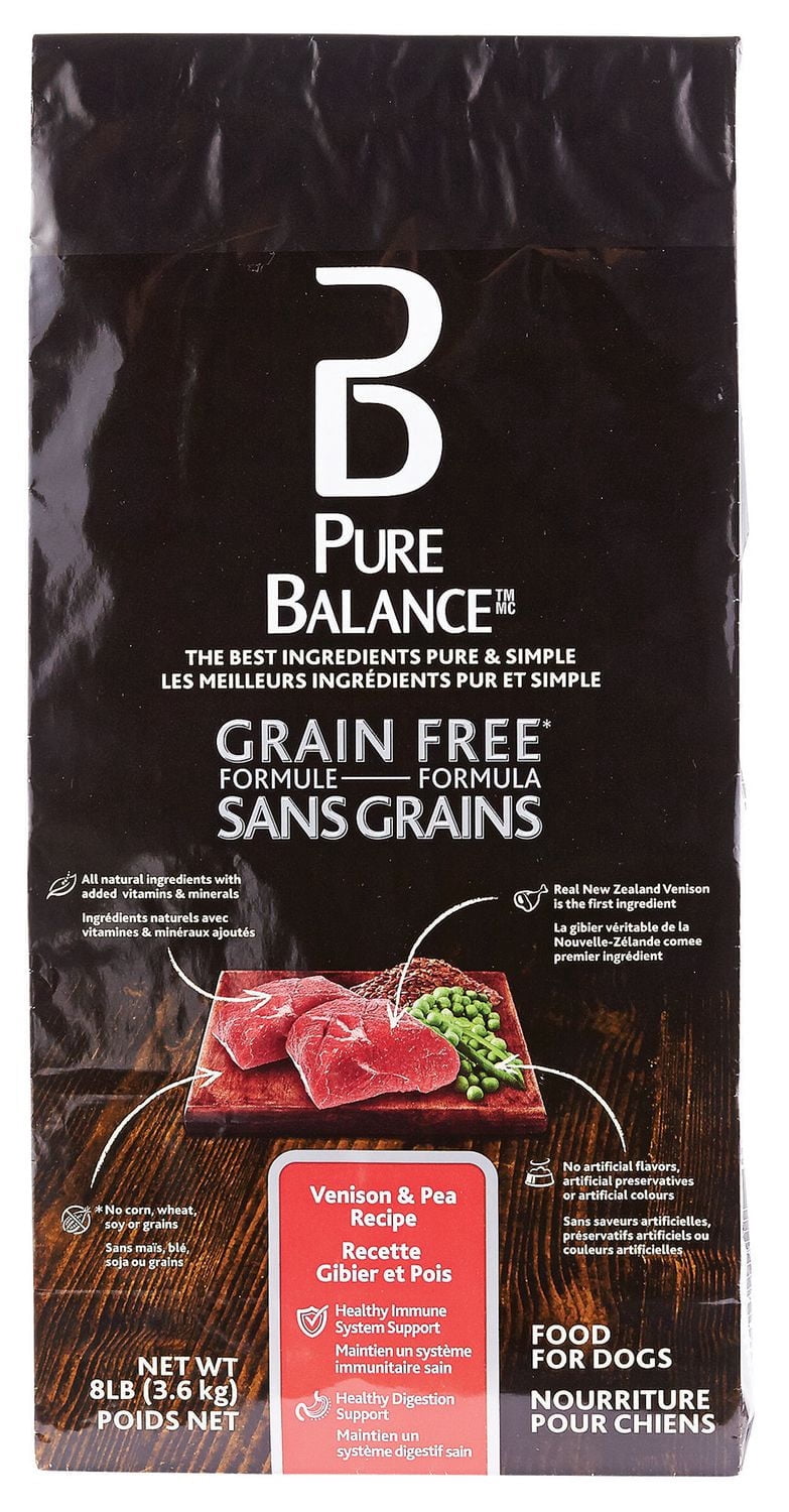 Pure Balance Venison & Pea Recipe Grain Free Dry Dog Food 14.7KG ...