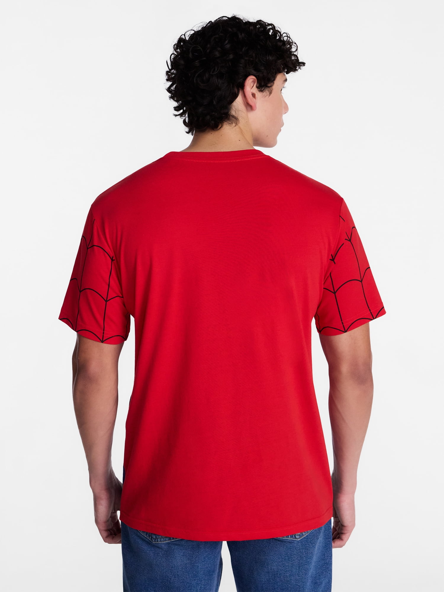 Spider-Man Men's and Big Men's Graphic Cosplay Tee and Beanie Set, 2-Piece, Sizes XS-3XL