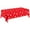 Red, variant on BinKFF Christmas Snowflake Plastic Tablecloth Decorations, Snowflake Christmas Disposable Table Cover for Winter Christmas Holiday New Year Party Supplies Decorations, 51 x 86 Inch