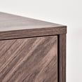 thumbnail image 2 of HOMCOM Sideboard Buffet Cabinet, Chevron Double Door Kitchen Cabinet, Accent Cabinet with Adjustable Shelf, Walnut, 2 of 6