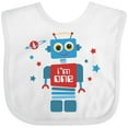 thumbnail image 3 of Inktastic Robot 1st Birthday Boys Baby Bib, 3 of 4