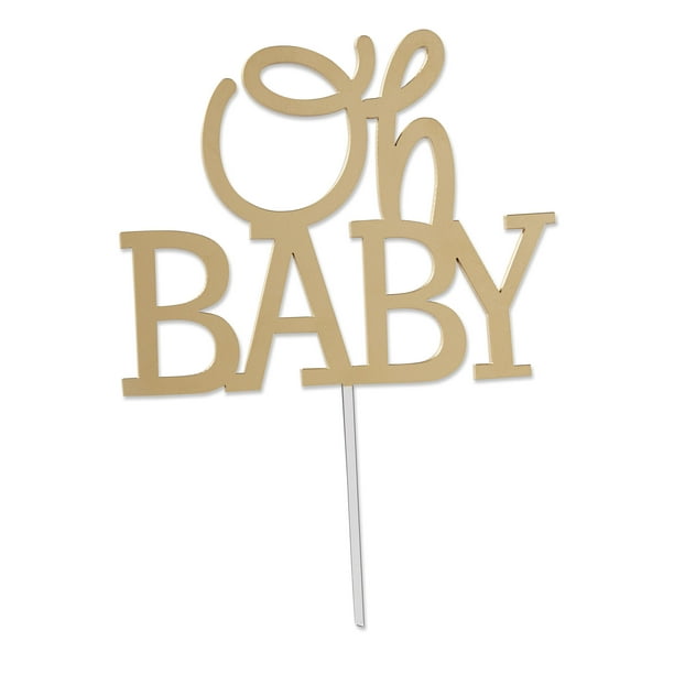 Gold Oh Baby Cake Topper