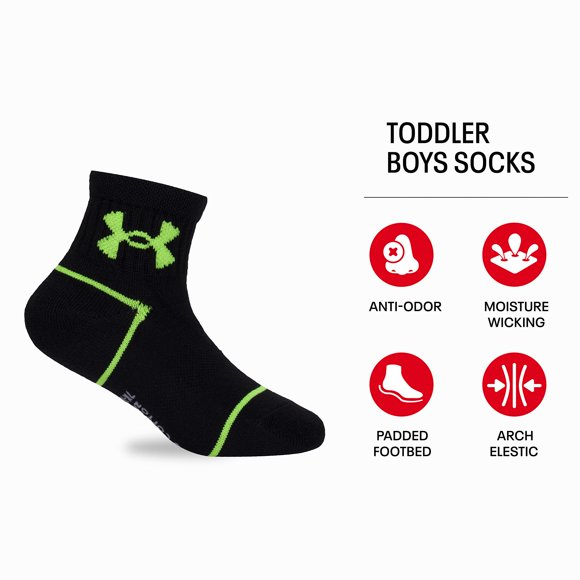 Pack múltiple de calcetines Under Armour Basic Essential Black 4/6 para niños