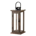 thumbnail image 3 of Wooden Lantern Candle Holder, Rustic Large Candle Lanterns Decorative Patio, 3 of 4