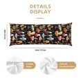 thumbnail image 2 of Bixox Various Mushrooms Print Body Pillow Cover with Zipper Closure, Cozy Fuzzy Fleece Body Pillow Case Cover 20 x 54 Inches,Long Body Pillow Pillowcase, 2 of 6