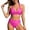 C526/Hot Pink, variant on XIYON Womens Bikini Sets Women Two Piece Bathing Suits Push Up Bikini Set Swimsuit Swimwear Beach Outfits Classic