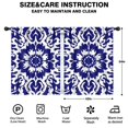 thumbnail image 2 of Blackout Kids Curtains,Blue and White Pioneer Flower Childrens Insulated Curtains Set Of 2,Bedroom Essentials,Toddler Room Decor 42x54in(106x137cm), 2 of 4