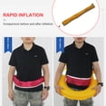 thumbnail image 4 of Marine Automatic Lifejacket Cinturón inflable Rescue Boya Fallo de vida impermeable Utilizado como protector para niños para adultos en bolsas Paquete Camuflaje Azul Sweethay OD003394-07, 4 of 6