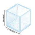 thumbnail image 3 of pitrice 4pcs/set Table Foot Cap Rubber Chair Leg Protector Square Furniture Floor Foot Pad, 25x25mm, 3 of 8