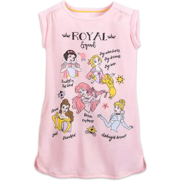 Disney Princess ''Royal Squad'' Nightshirt for Kids Size 4