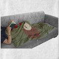 thumbnail image 6 of Hedgehog Soft Flannel Fleece Throw Blanket, Loving Hedgehog Couple Exchange Glances with Heart and I Love You Message, Cozy Plush for Indoor and Outdoor Use, 70" x 90", Multicolor, by Ambesonne, 6 of 6