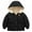 Black, variant on XBASW Baby Kids Fleece Hooded Jacket Winter down Cotton Coat 1-6 Years Thick Warm Snowsuit Outerwear for Boys Girls