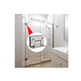 thumbnail image 5 of 2pcs Bisagra Muro Vidrio Plata Para 8-12mm Puerta De Cristal plata, 5 of 5