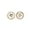 Golden, variant on 10 PCS Metal Buttons Suit Shirts Coats Sewing Round Retro 4-Hole Buttons for Clothes Decoration Handmaking (Silver, 25mm)