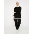 thumbnail image 4 of Black - Crew neck - Tracksuit Set - Tavin, 4 of 7