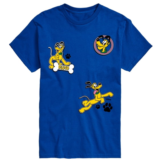Disney - Pluto Paw Prints And Bone - Men's Short Sleeve Graphic T-Shirt