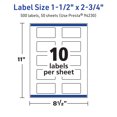 thumbnail image 6 of Avery TrueBlock Rectangle Labels, 1.5" x 2.75", 500ct, 6 of 8