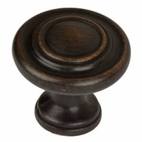GlideRite 1.25 in. Classic Round Ring Cabinet Knobs, Oil Rubbed Bronze, Pack of 10