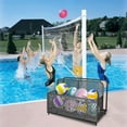 thumbnail image 4 of M optimized Patio Poolside Float Storage Basket Outdoor Box PE Rattan Pool Caddy Storage with Rolling Wheels for Floaties Beach Balls Toys, Gray, 4 of 9