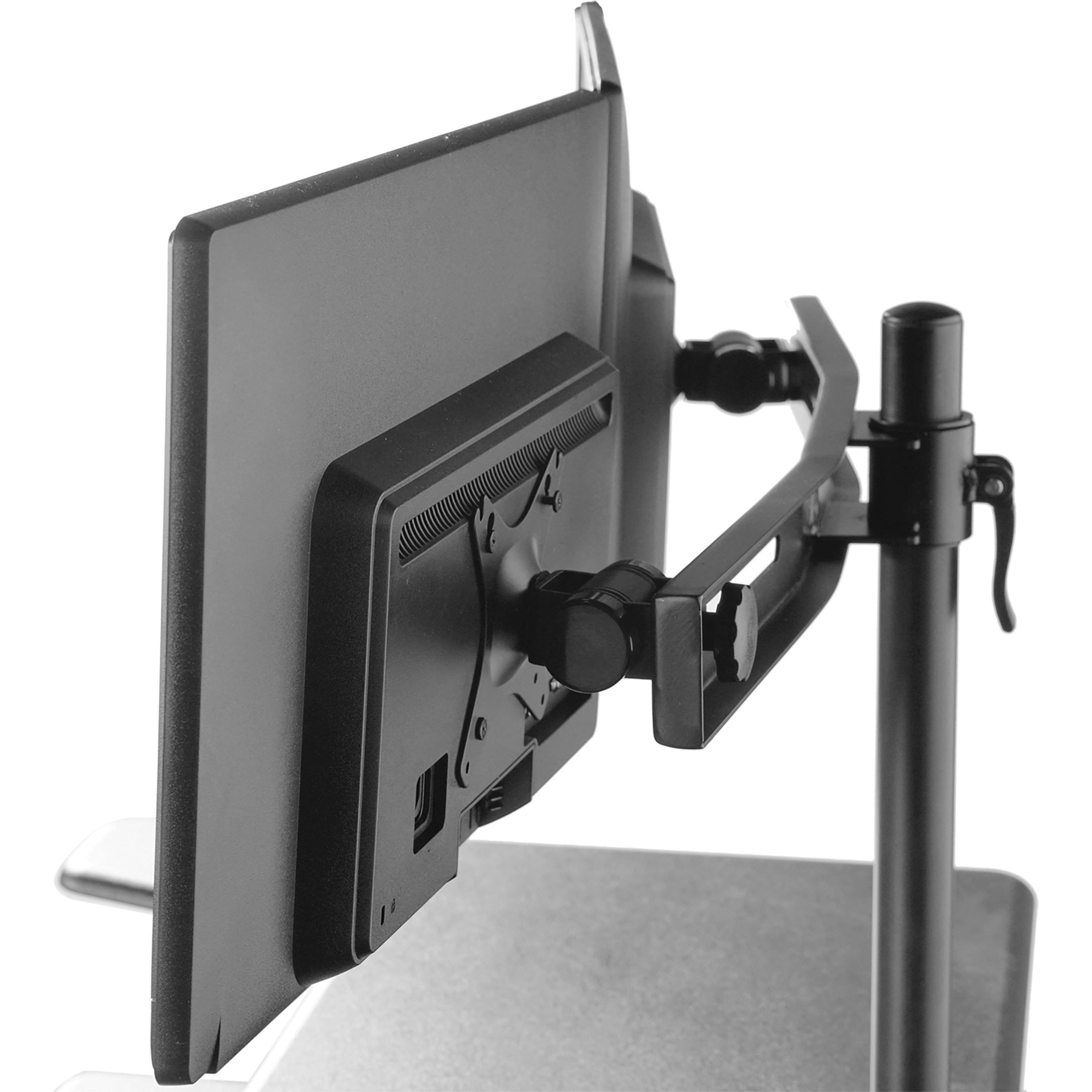 Kantek, KTKSTS802, Desk Workstation Dual Monitor Arm, 1 Each, Black