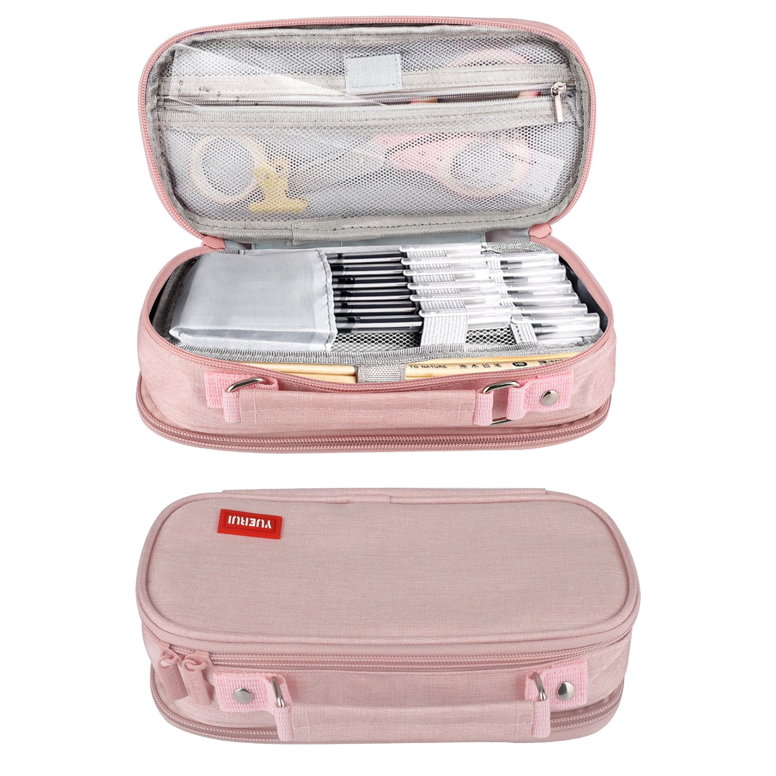 4 Layers 72 Slots Large Pencil Brush Case Box Pen Pouch Bag Makeup Organizer 9L 