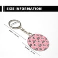 thumbnail image 3 of Naloa Valentine'S Day Panda Print Round Keychain Keychain Key Ring, Key Tag, Key Chain Bulk for Gift Accessories (Round), 3 of 7