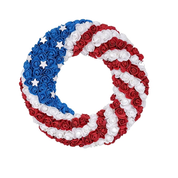 LEHOZIHEQ 250th Anniversary Eagle Wreath, America 250 Decorations Patriotic Wreaths for Front Door, Garden Flag Weatherproof Crafts for Outside