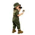 thumbnail image 2 of SiiRoh Infant Trailblazer Outfit Jungle Explorer Suit Zookeeper Jumpsuit Carnival Button Down Turndown Collar Overalls Army Green 4-5, 2 of 6