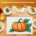 thumbnail image 3 of Simple Fall Durable Placemats Washable Pumpkin Acorn Fruits Mats - 6Pack 17.7x13inch Non-Slip Fade-Resistant Heat-Resistant Placemat - for Dining Table Coffee Table Home, 3 of 5