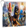 thumbnail image 2 of Ninjago Shower Curtain Sets, Funny Bathroom Shower Curtains, Waterproof Fabric for Bathroom Decor Bathtub with 12 Hooks 72x72in, 2 of 8
