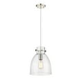 thumbnail image 4 of Innovations Lighting  Newton Bell - 1 Light 10" Cord Hung Pendant Brushed Brass/Matte White, 4 of 5