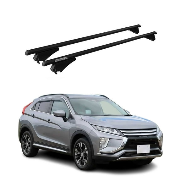 OMAC Top Roof Racks Cross Bars for Mitsubishi Eclipse Cross 2018-2024 Black 2 Pcs Anti-Theft for Travel Kayak Canoe Surf Ski Snowboard Camping