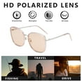 thumbnail image 4 of Gafas de sol de montura grande, personalidad de la moda, gafas de sol de moda, hechas de PC y metal., 4 of 5