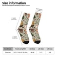 thumbnail image 6 of Uemuo Coffee Makers Macaroons Chocolate Pattern Women's Crew Socks, Soft Durable Breathable Moisture-Wicking with Odor Control Cotton socks, 6 of 9