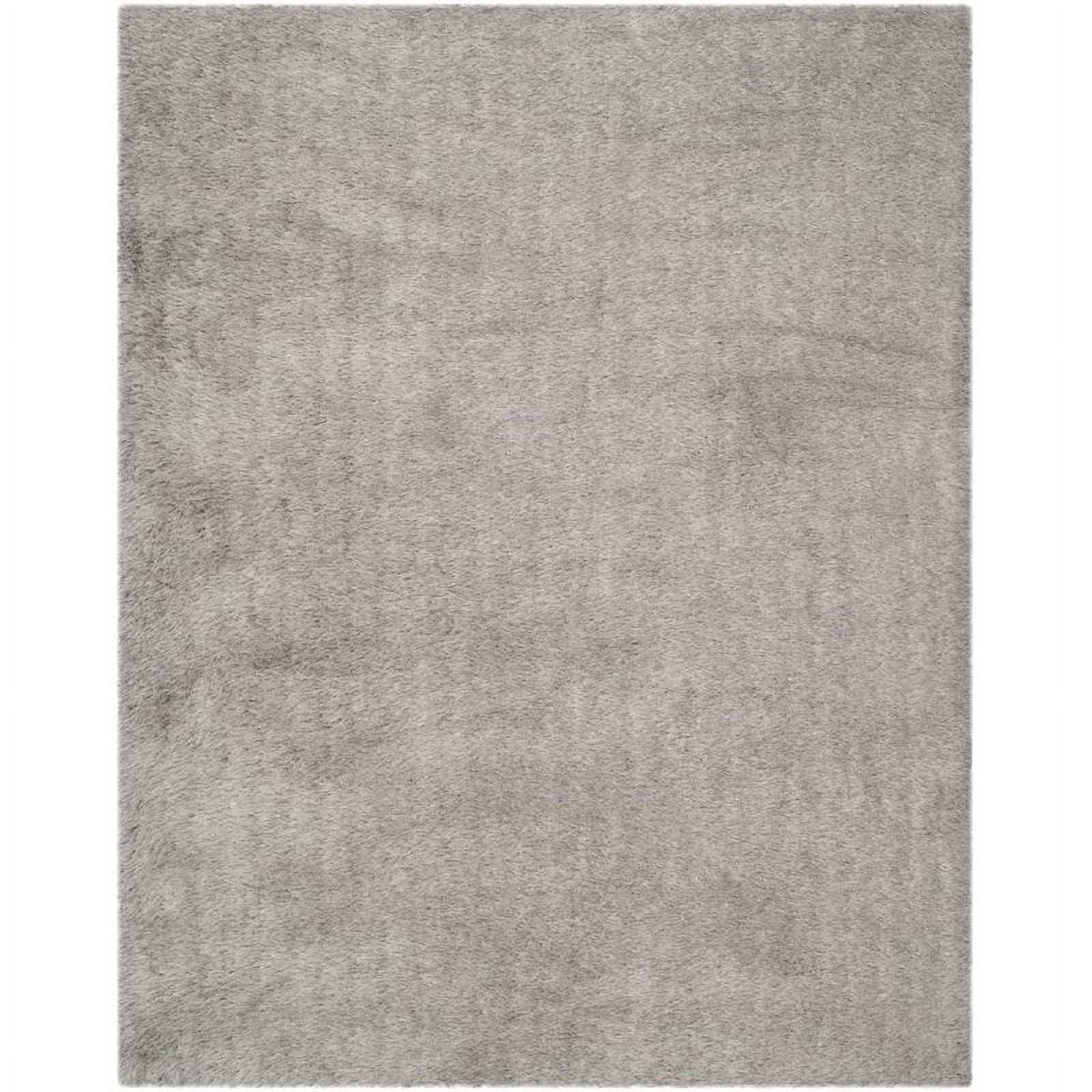SAFAVIEH Venice Solid Shag Area Rug, Silver, 8' x 10'