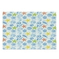 thumbnail image 1 of Sea Shells Cutting Board, Starfishes Aqua Marine Inspirations Aquarium Oyster Nautical Wildlife Underwater, Decorative Tempered Glass Cutting and Serving Board, Large Size, Multicolor, by Ambesonne, 1 of 1
