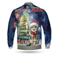 thumbnail image 2 of Merry Christmas and Happy New Year Santa Scottish Fold Holiday Xmas Winter All Over Print 3D Baseball Jacket Cat Lover Kitten Owner Gifts Bomber Jacket Softball - 00024, 2 of 6