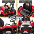 thumbnail image 4 of Joyracer 24 Volt Ride on Toys, Ride on Tractor w/ Tiltable & Detachable Trailer, 2x200W Power Car Wheels for Kids, Remote Control, Bluetooth, Shifter, Music, Red, 4 of 11