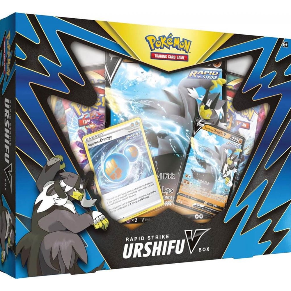 Pokemon Cards - RAPID STRIKE URSHIFU V BOX (2 Foils, 4 Packs & 1