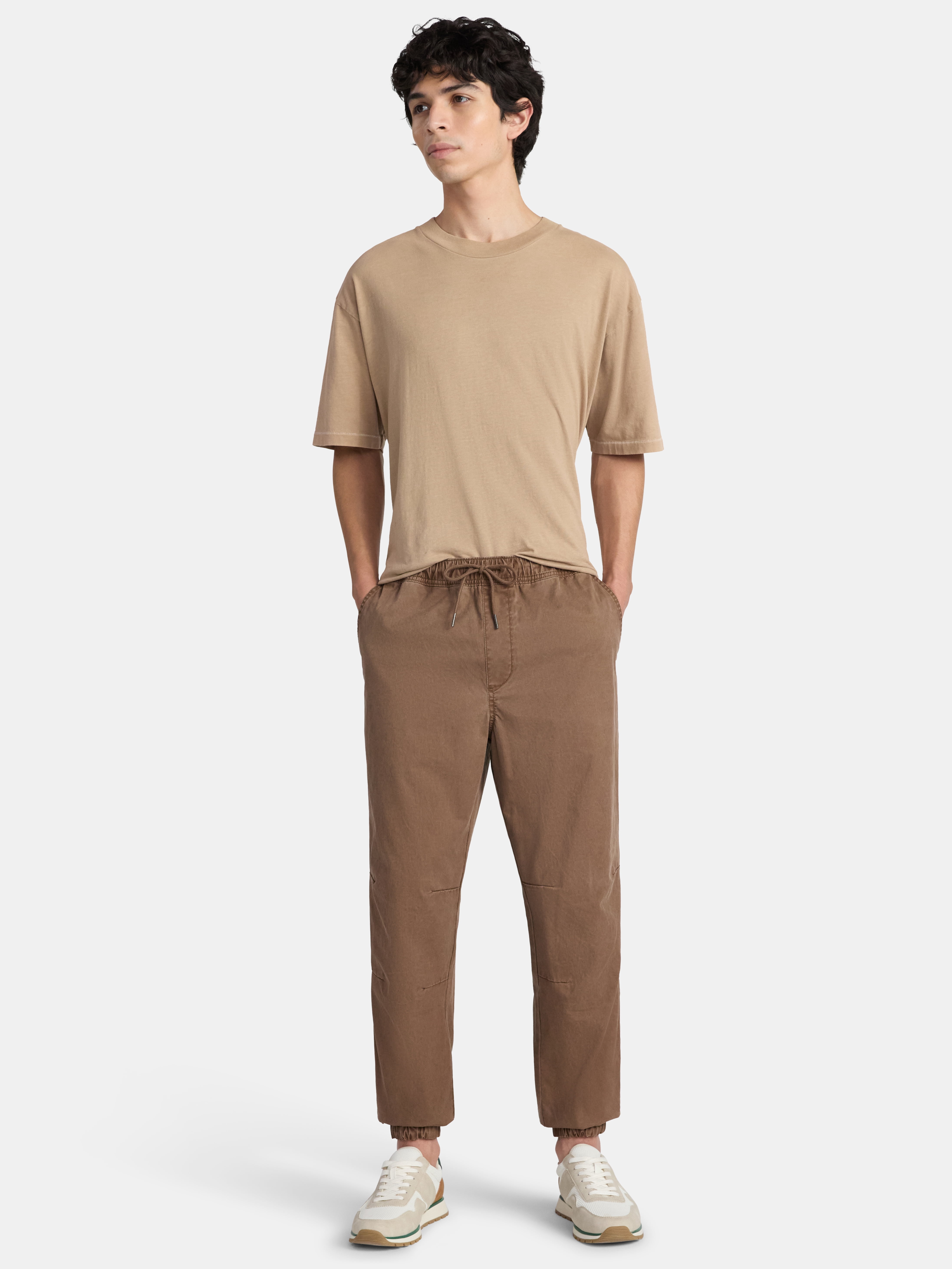 No Boundaries Twill Jogger Pants, Men's XS-5XL