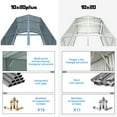 thumbnail image 6 of 10'x20' Plus Upgraded Metal Garage Shed with Double Front Doors & Side Entry Door, 6 of 8