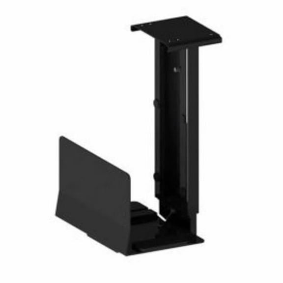 40 lbs RightAngle 203CPU Fixed Under Desk Adjustable Black CPU Holder